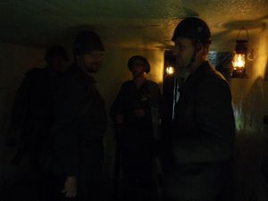 Genomgång i befälsbunkern efter striden