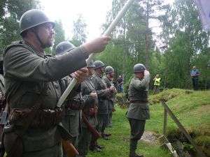 Avlämning till major Andersson