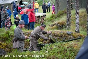 Kanonen är exakt av den typ som fanns på skansen under kriget