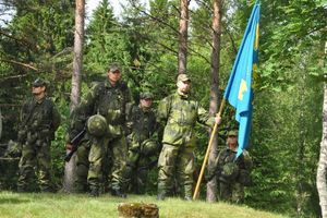 Medlemmar i Värmlands Hemvärn agerade som "anfallare"