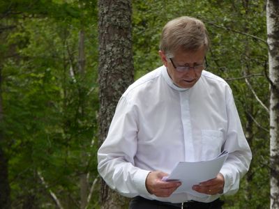 Willy Hjalmarsson ledde gudsjänsten