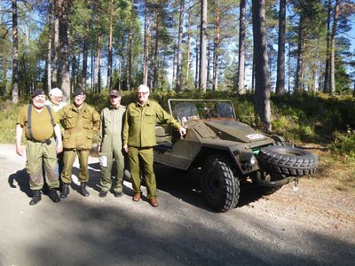 Ett av de norska fordonen med gästerna