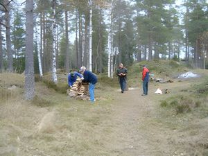 Ved för kommande grillgäster